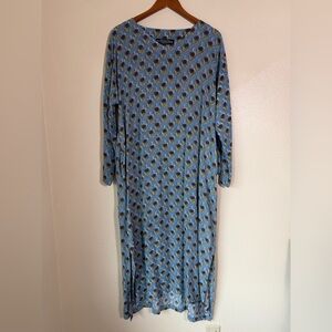 J. Peterman Maxi Floral Patterned Dress, Size XL